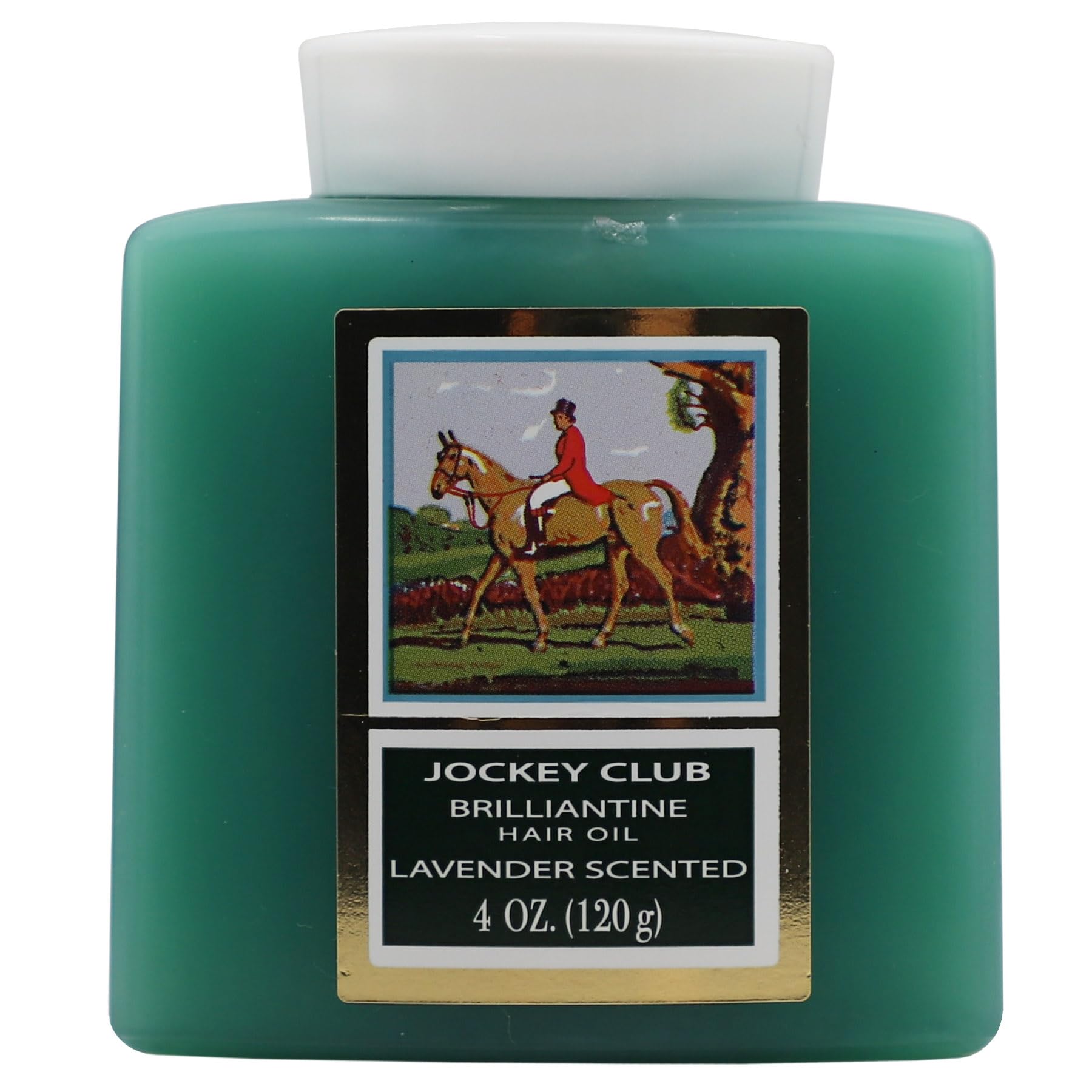 Midway ImportingJockey Club Solid Brilliantine, Hair Styling Oil for Hair Softening for All Hair Types Lavender Scented Aroma; 4 Fl Oz (2 Pack)