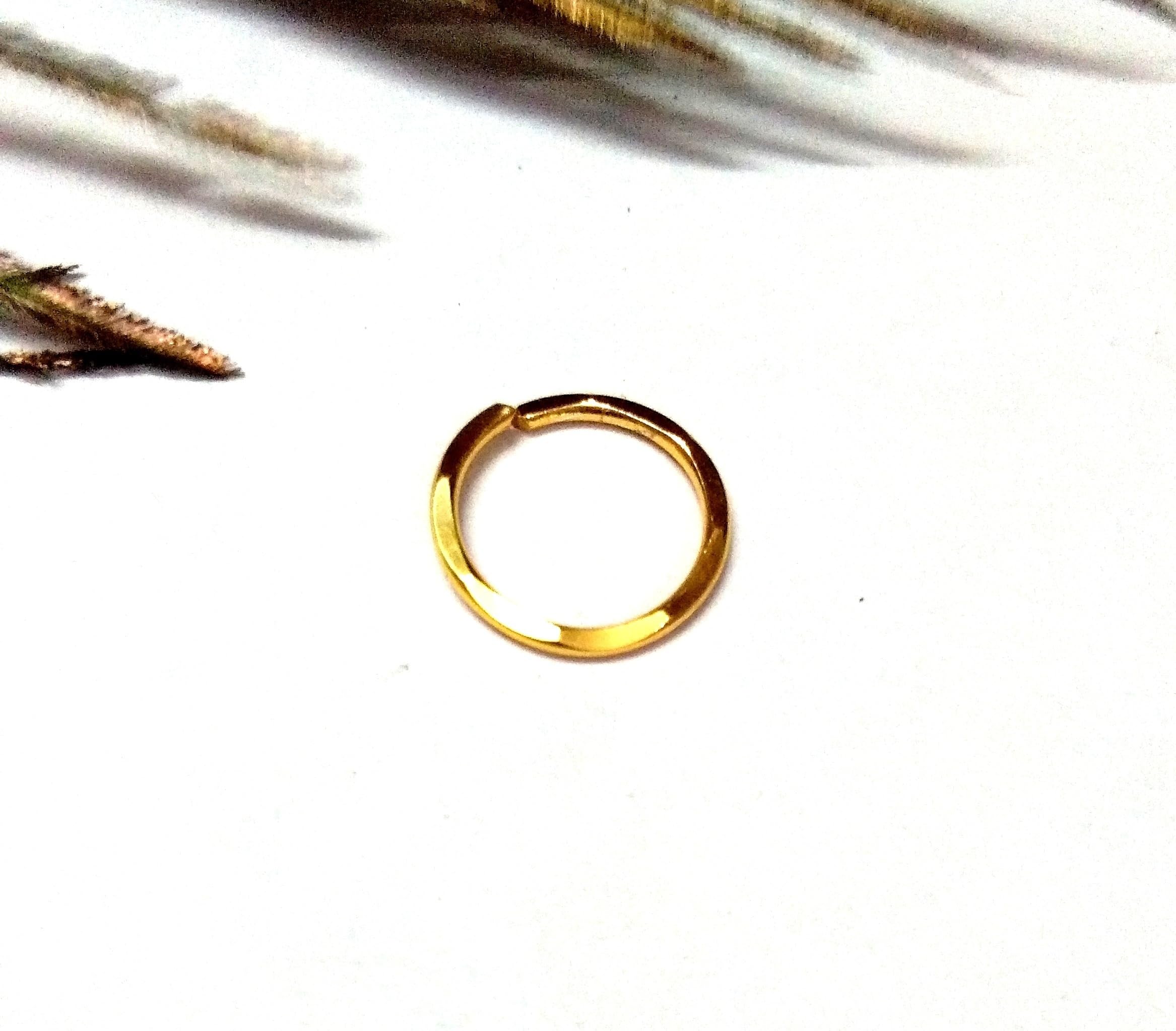 House Of Common Gold-Plated Plated Brass Nose Ring Gold-image-40