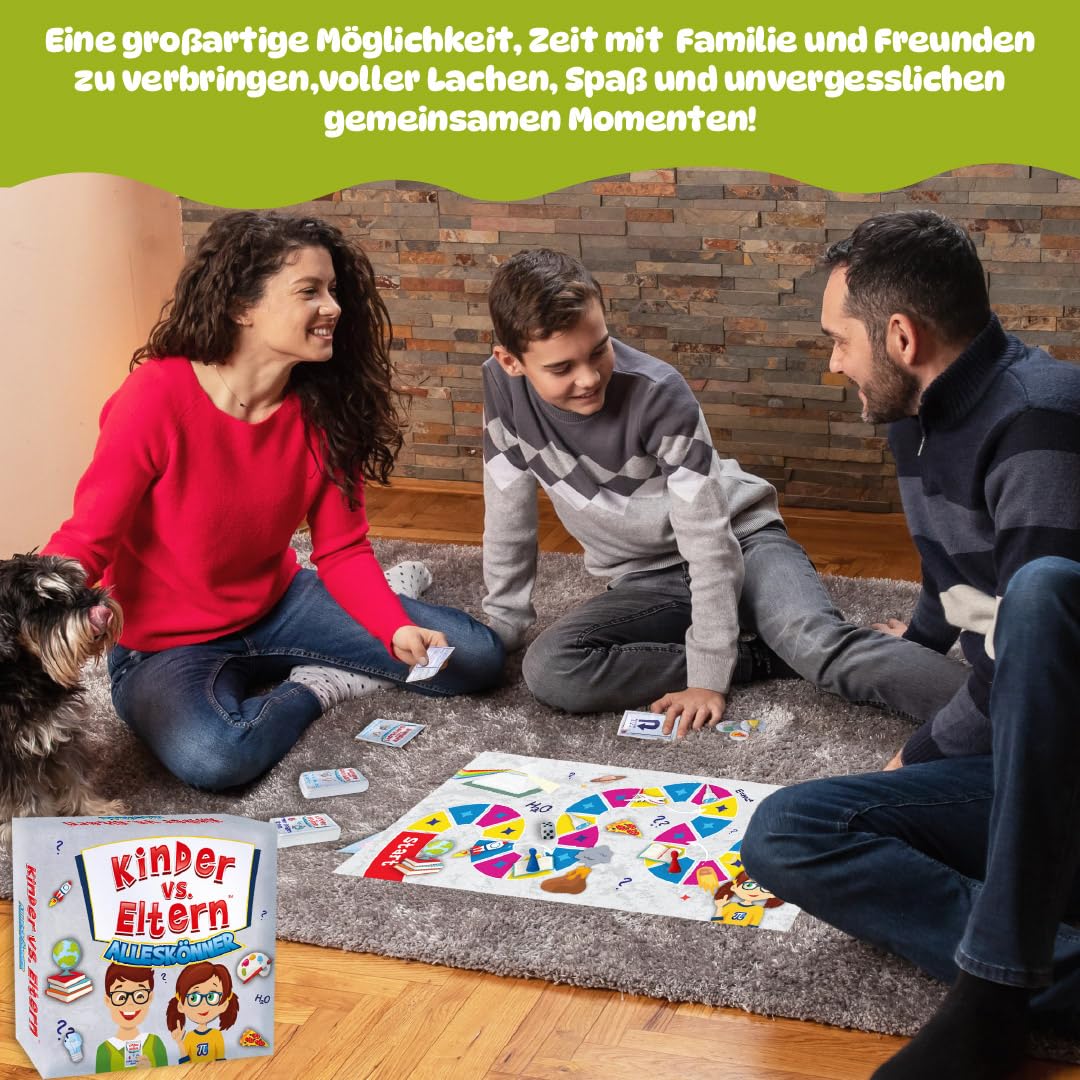 Gioco Da Tavolo 'Bambini Vs Genitori: Lo Spazio Quiz' - 162 Domande Sullo Spazio - Gioco Educativo Per Famiglie, Bambini E Adulti - Età 6+