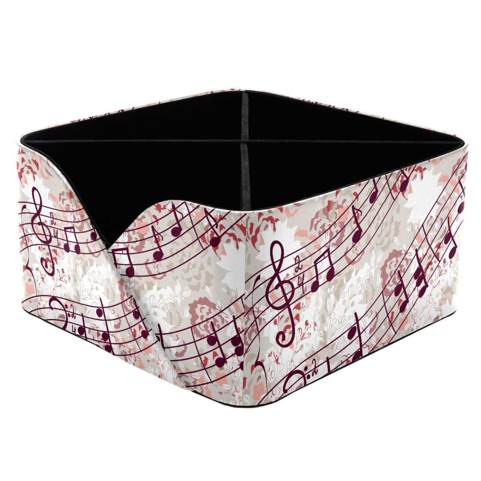 Organiseur de bureau musical pot à crayons rectangulaire pour espace de travail et maquillage