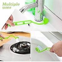 Vista 6 de 2 cepillos curvos para inodoro sin soporte para limpieza profunda de baño, cepillo de inodoro duradero debajo del borde, cepillos de limpieza