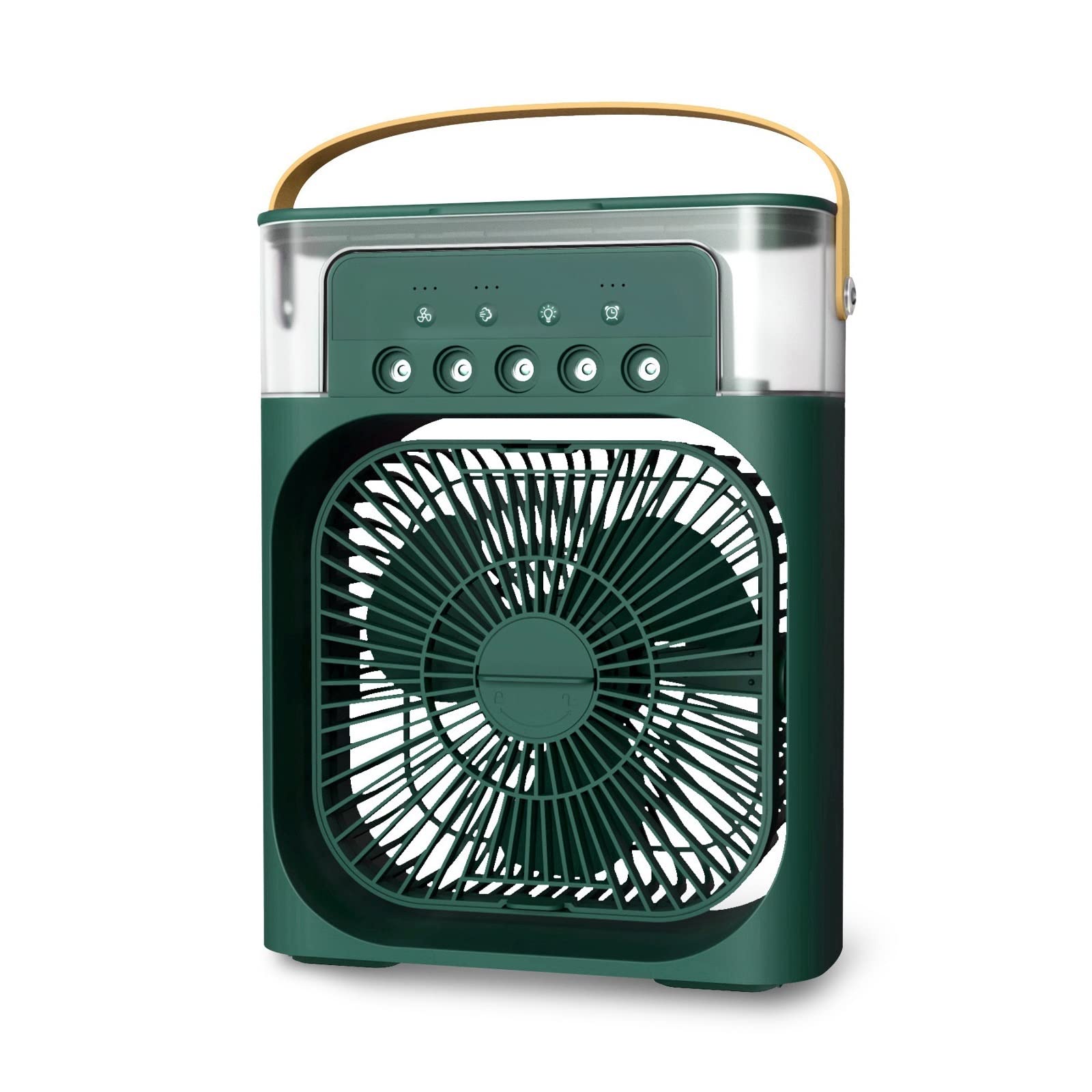 Cczrd Green Portabl Air Conditioner Cooler Water Cooling Spray Fan Usb Desktop Humidification Mini Wireless Airflow Comfort Refreshing Breeze(Green)