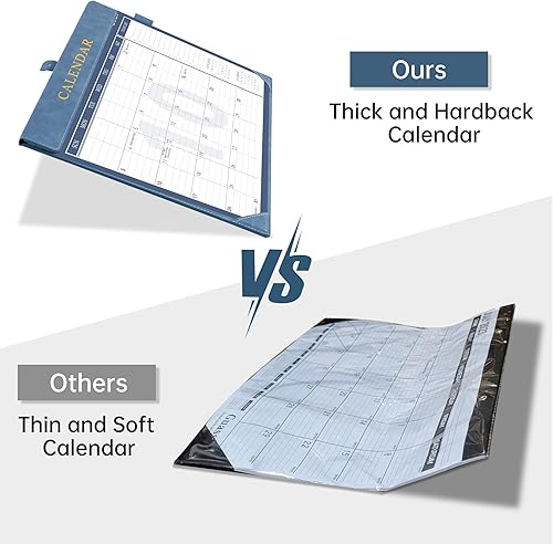 Miniatura 9 de Yoment Desk Calendar 2026, Jan 2026-Dec 2027, 2026 Desk Calendar Large 17 x 12, 2026 Calendar with Plastic Cover, to-Do Lists, Leather Desktop Wall