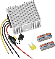 jrblvl 20A 240W Waterproof DC 18-58V to 12V Converter for Golf Carts, Trucks, LED Lights - IP68 Step-Down Regulator