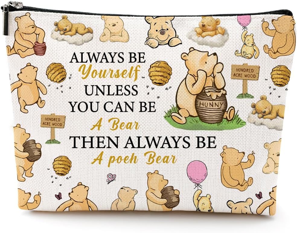 LONGXIN Classic Cute Bear Gifts Makeup Bag