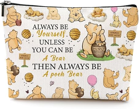LONGXIN Classic Cute Bear Gifts Makeup Bag