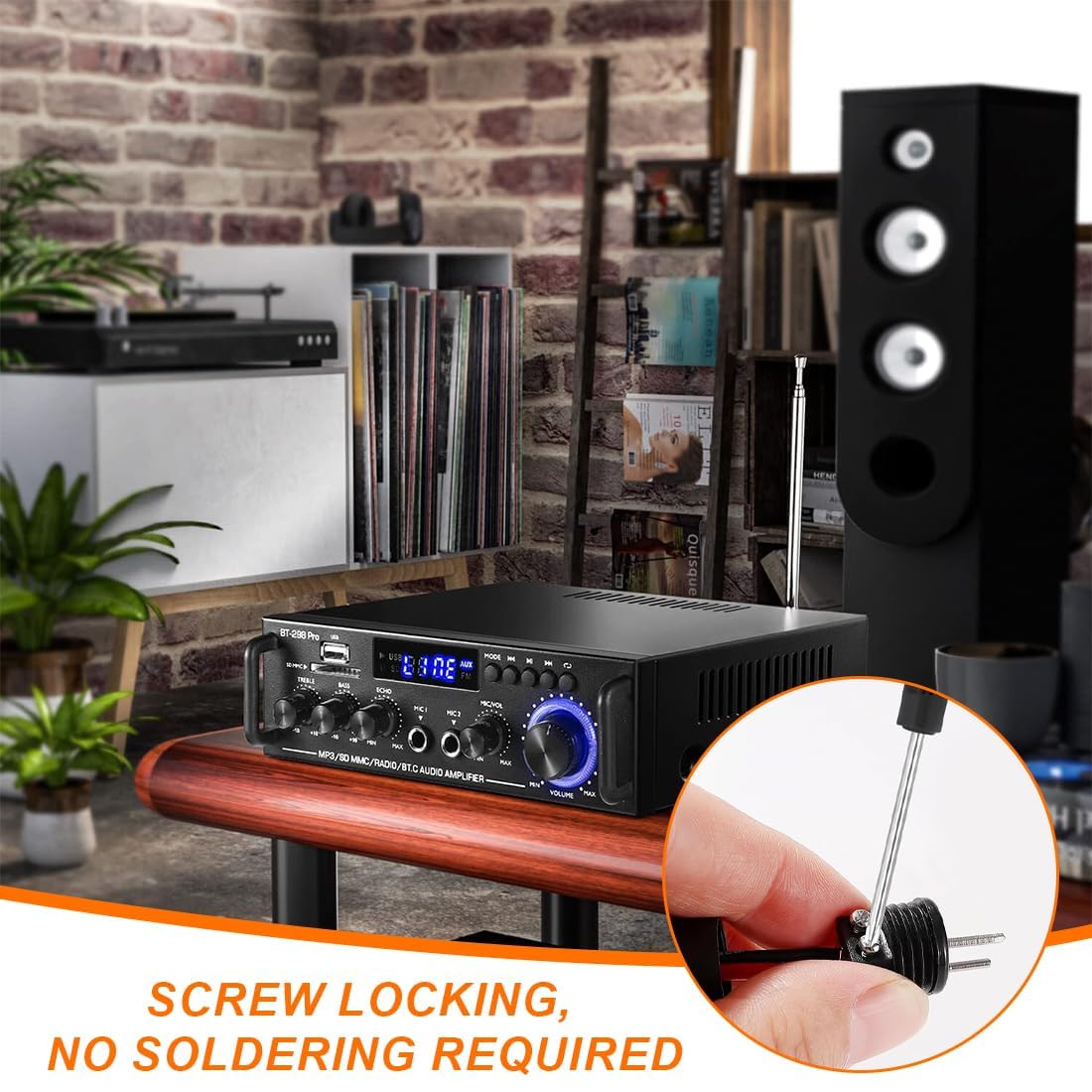 2-Pin Male DIN Connectors 12-Pack HiFi Speaker Audio Plug Adapter Stereo Locking