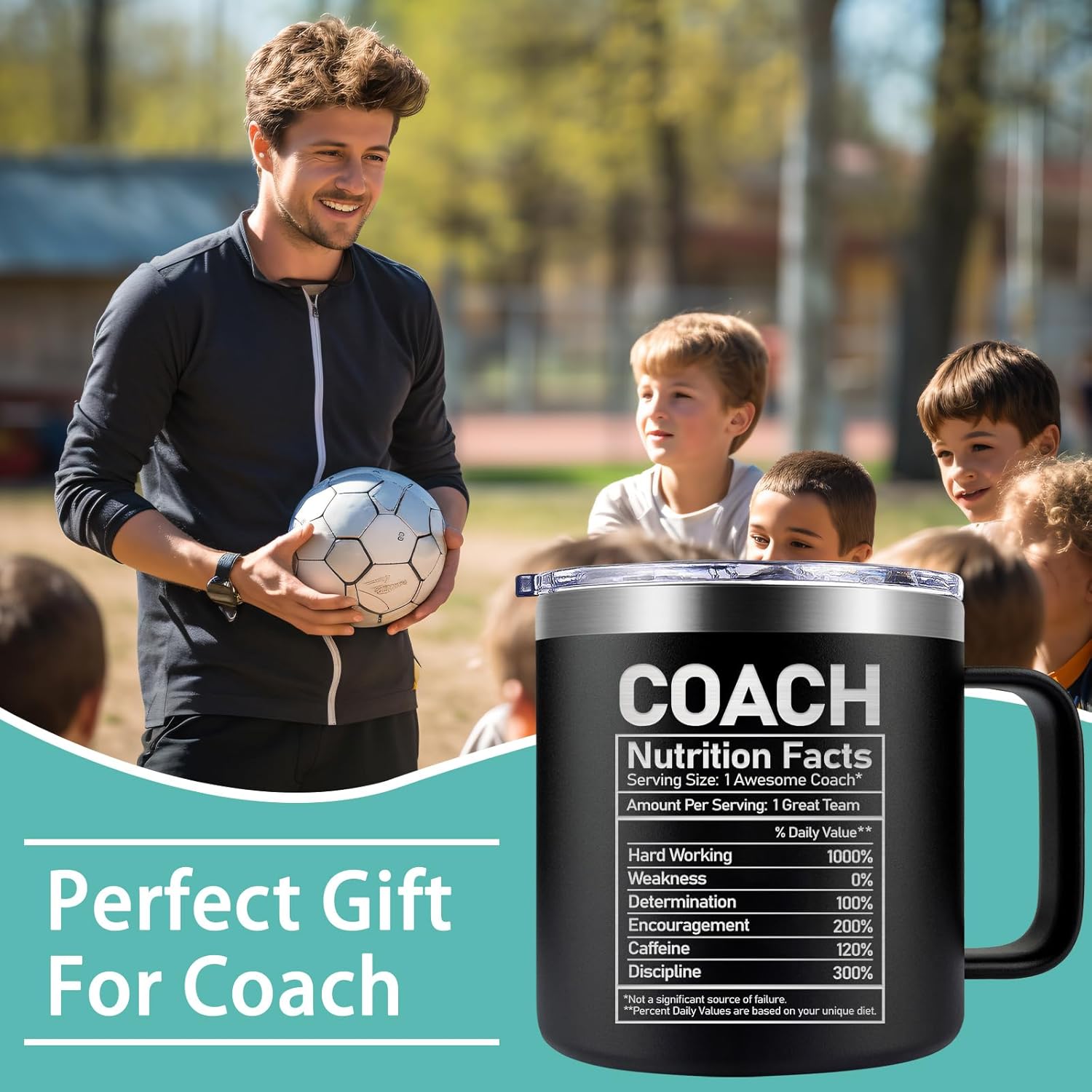 Fufendio Coach Gifts for Men - Best Coach Ever Mug 14oz - Football, Basketball, Baseball Coaches Appreciation Gifts - Christmas Gift for Soccer, Volleyball, Softball - Image 3