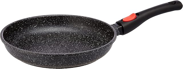 KAMBERG patelnia 26 cm zdejmowany uchwyt odlew aluminiowy powłoka o wyglądzie kamienia do wszystkich rodzajów kuchenek, również indukcyjnych bez PFOA