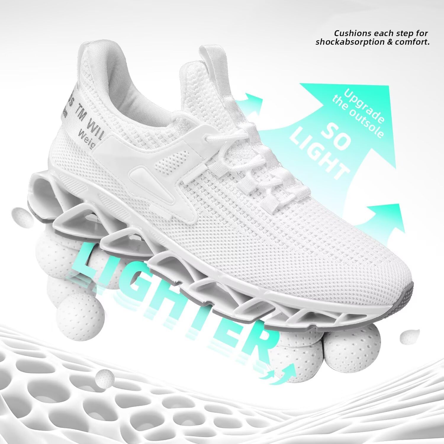 Mens Walking Shoes Running Slip on Tennis Casual Fashion Blade Sneakers Comfort Wor... - Image 4