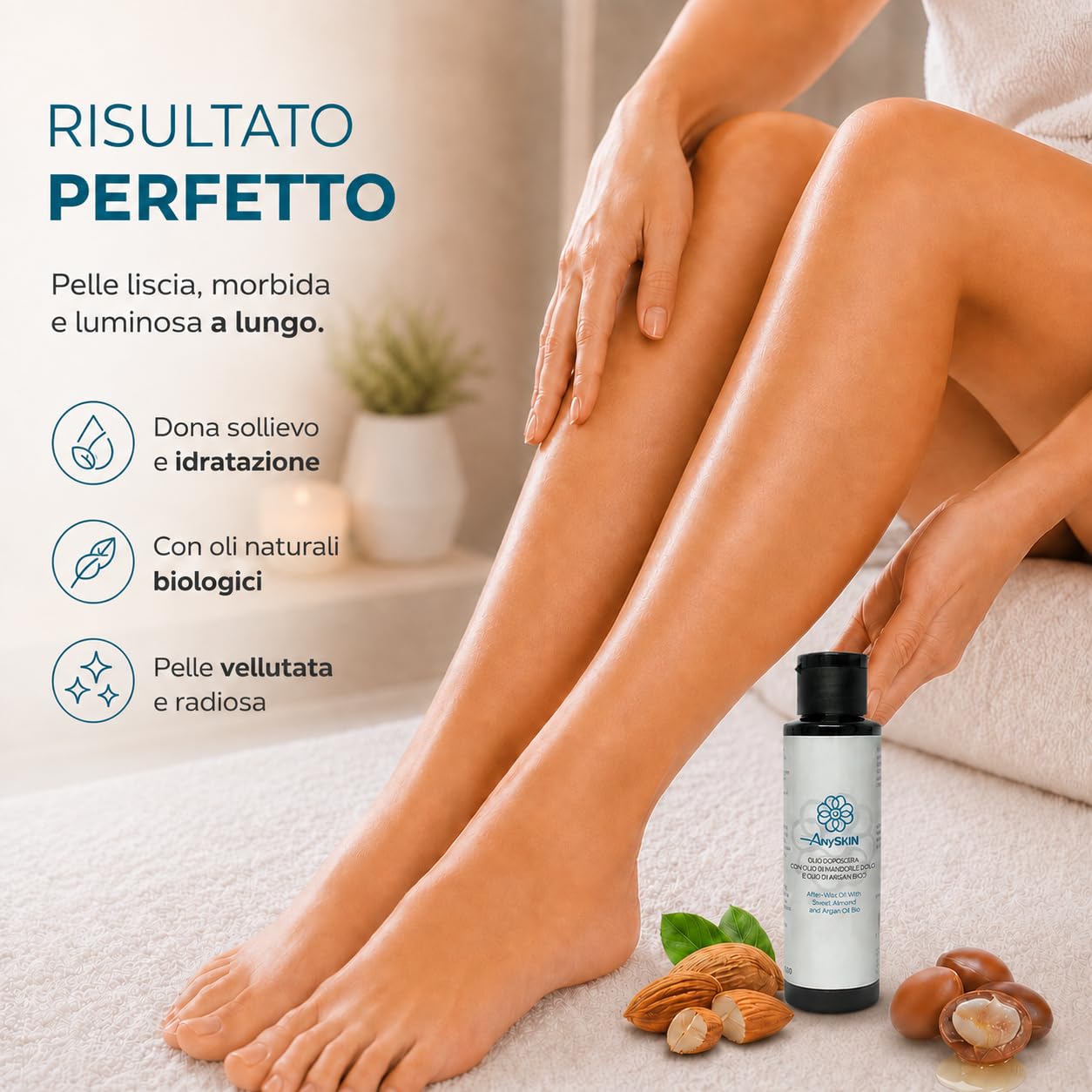 KIT DEPILACIÓN ANYSKIN> CALENTADOR DE CERA + 2 CERAS FLORERO LIPO + DESPUÉS DE LA CERA ANYSKIN + ROLLO DE DEPILACIÓN + ESPATULA DE CERA