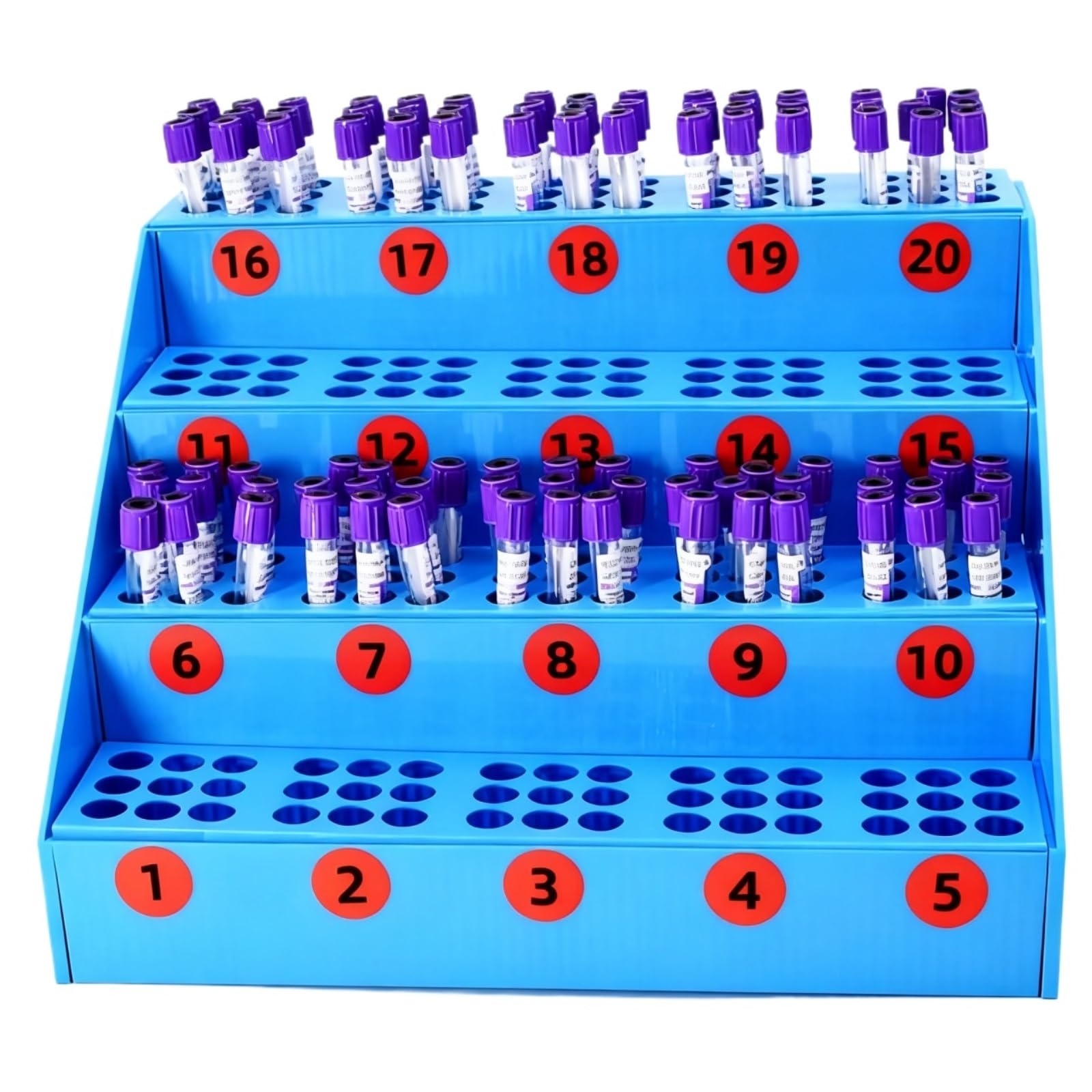 Reagenzglasständer Chemielabor Abnehmbares Reagenzglasgestell Mit 180 Löchern for Labororganisation Tube Rack