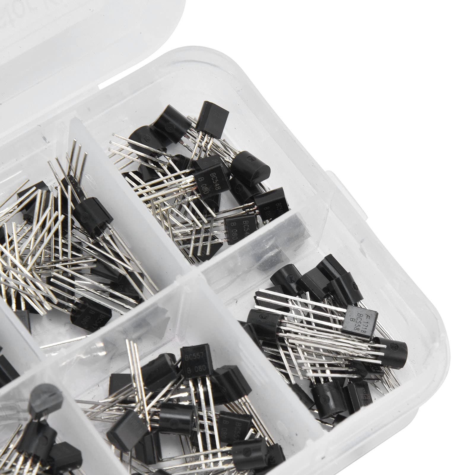 200 Stück Transistor Set, Dioden Sortiment Kit Mit Clear Box,BC327 BC337 BC517 BC547 BC548 BC549 BC550 BC556 BC557 BC558