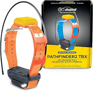 Dogtra Pathfinder 2 TRX Additional Receiver Dog GPS Tracker LED Light Orange Collar SmartWatch Compatible Rechargeable Waterproof Free Offline Maps No Subscription No Monthly Fee Smartphone Required