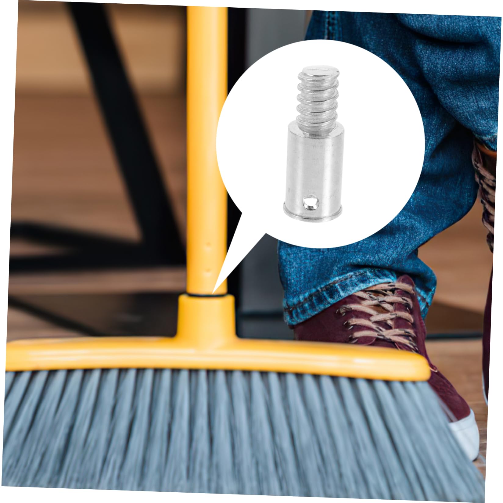 EPIGEIST Gewindeadapter Set 3-teilig - Metall Verbinder Für Besenstiele Und Teleskopstangen