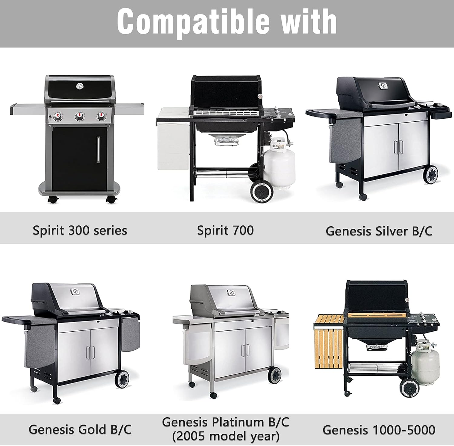 Buy Cast Iron Grates For Weber Spirit 300 Series Genesis Silver Gold B C E 310 E 330 17 5 X 11 9 Inch 2 Pack Online In Indonesia B08p4kxtv6