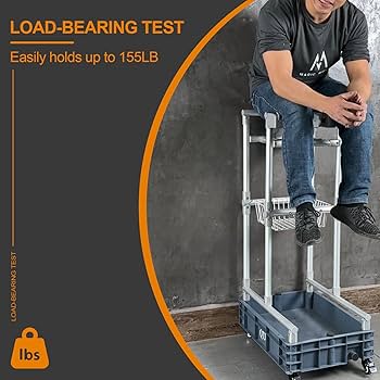 Mini Housekeeping Trolley Bubinblau 3-Shelf Commercial Janitorial Cart, Stainless Steel Cleaning Trolley, Broom Mop Holder, Housekeeping Cleaning Cart For Chariot Sur Roulette