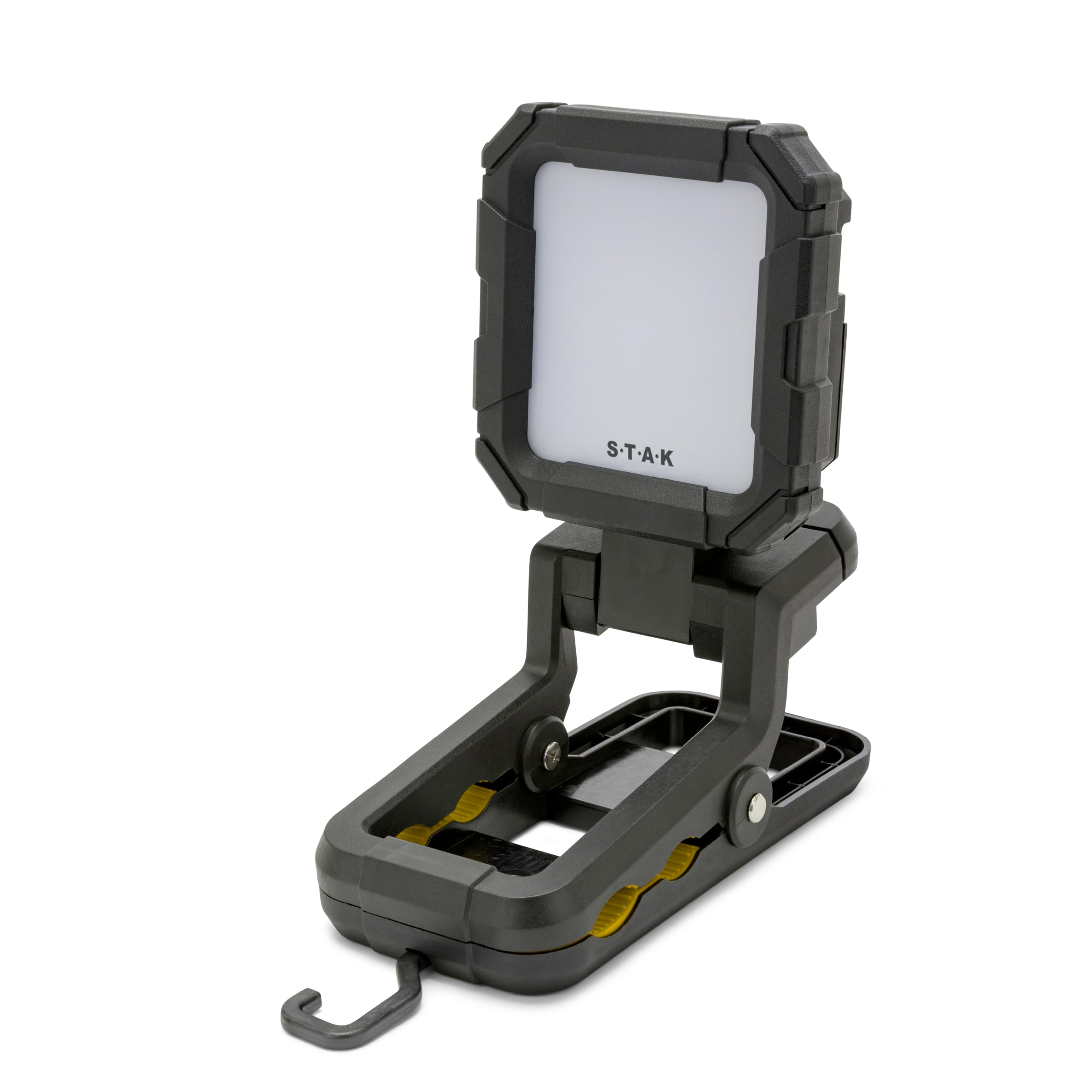 Luce da lavoro LED Ricaricabile 10W 1000lm, Faretto a Batteria con Pinza e Base Magnetica impermeabile IP54, Faretto LED Pieghevole e Rotante 360°, Faro a Batteria per Officina, Garage e Lavori