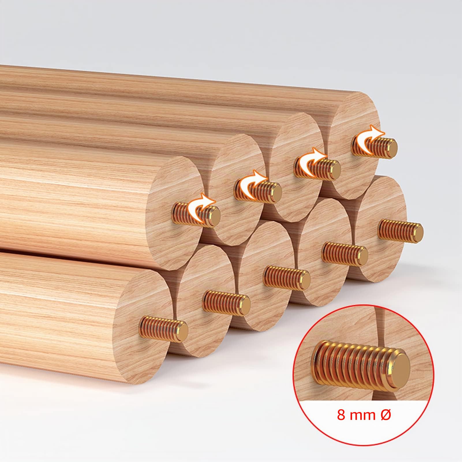 Patas Mesa Madera,Patas Muebles Haya Patas Repuesto Gabinetes Centro Cónicas para Mesa Armario Banco Estantería Mueble TV 4 Pcs (70cm(27.5in))