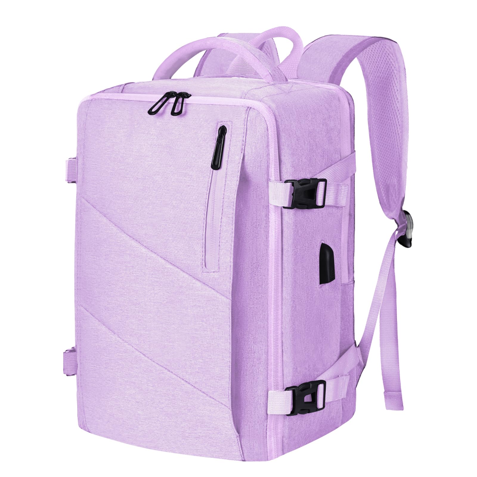 Leyrica Zaino da Viaggio per Ryanair/Wizzair 40x20x25 Bagaglio a Mano Unisex Borse da Cabina Zaino per Laptop 15 pollici Daypack Casual Zaino Università (Viola)