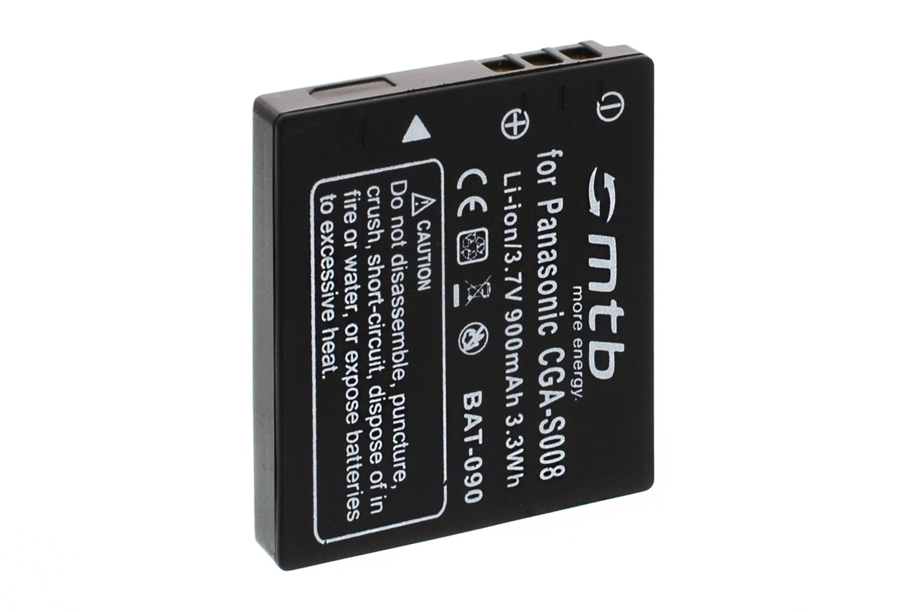 2X Batería BCE10E/CGA-S008 Compatible con Panasonic Lumix DMC-FS3, FS5, FS20, FX3
