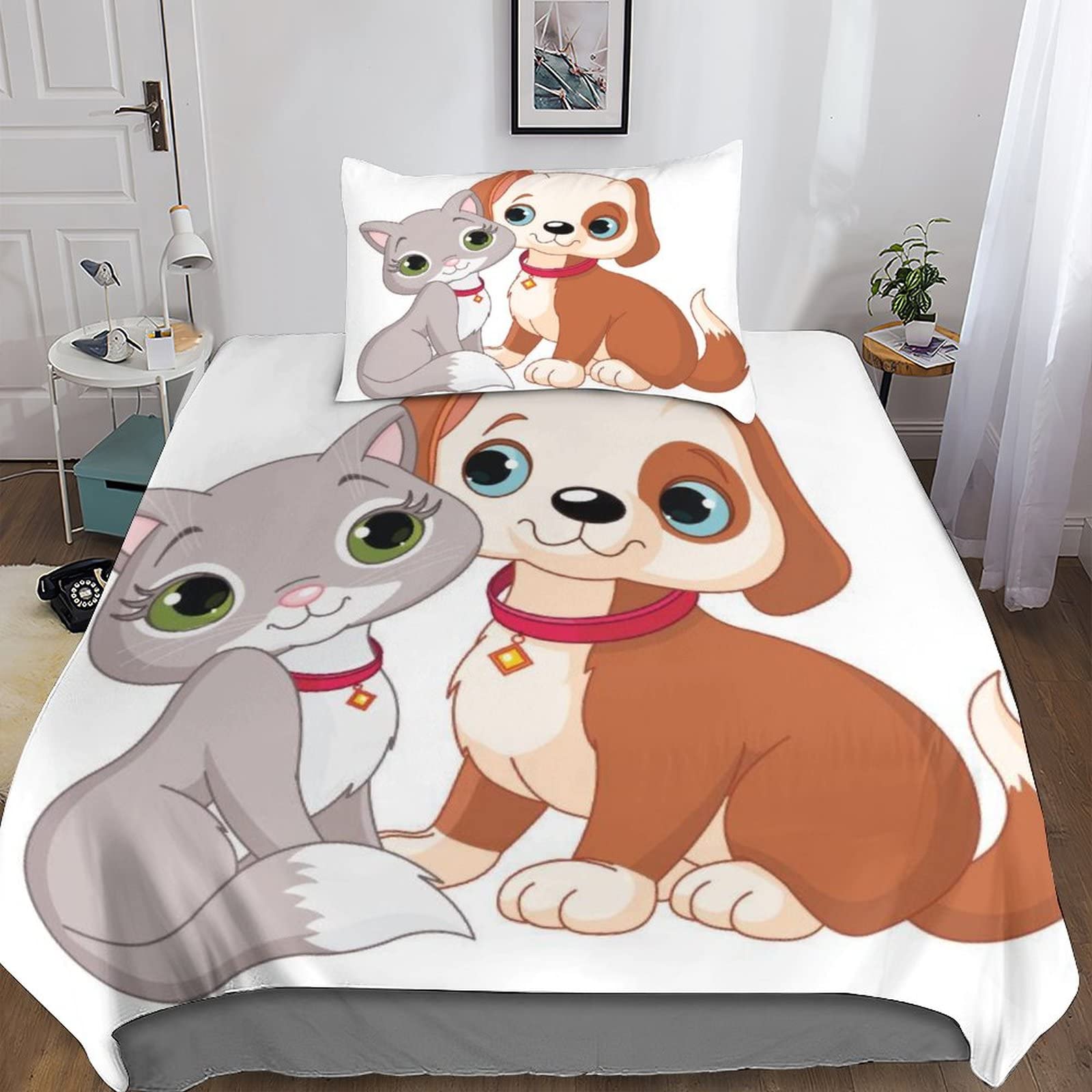 Parure de lit dessin animé 1 personne idée cadeau anniversaire enfant original