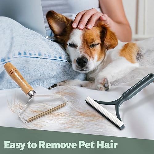 Miniatura 3 de Paquete de 2 removedor de pelusas para mascotas, perros, gatos, para muebles, alfombras, automóviles