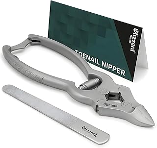 Alicate Corta-unhas Blizzard, 15 cm, tripla articulação curva, mola espiral, aço inoxidável forjado alemão, medicina podologia profissional, dispositivo médico, marcação CE