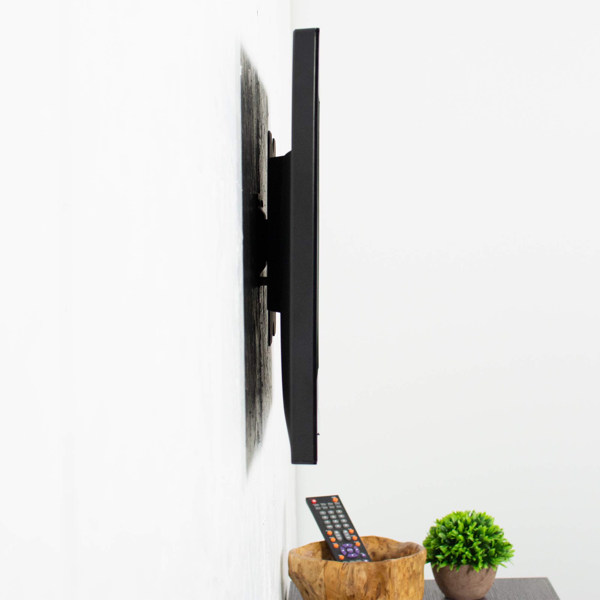 VIVO Supporto da parete per TV Basic per schermi da 23 a 94 cm, max 200 x 200 mm, VESA con piastra di montaggio rimovibile, nero, MOUNT-VW2X2A