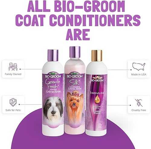 Miniatura 4 de Bio-Groom Silk Creme - Acondicionador de enjuague para perros, suministros de baño para perros, champú para cachorros, suministros de aseo para