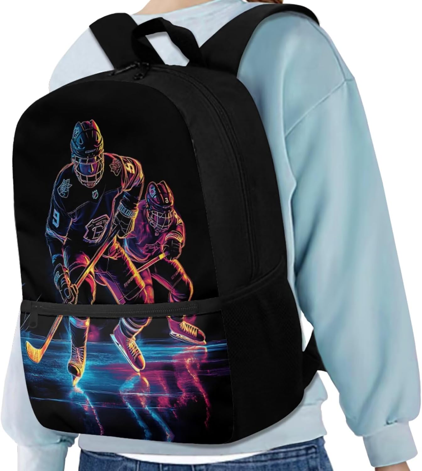 BIGCARJOB Backpack for Teenage Boys - Lunch Bag Insulated Cooler Bags - Teen Pencil Case - Bookmark Sleeve - Cute Bottle Holder - 5 Piece School Backpack Set Back to School Gifts