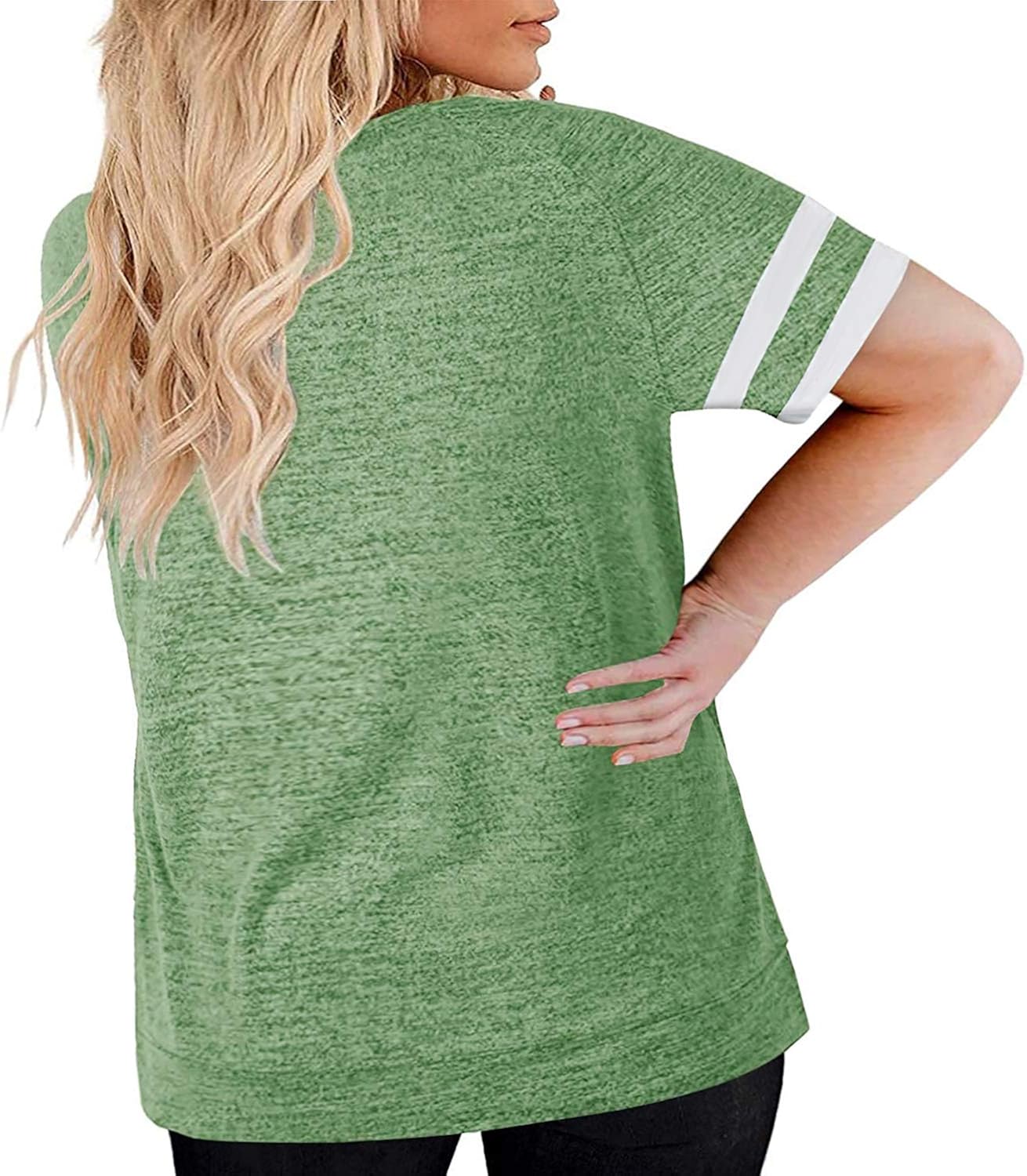 Womens Plus Size Tunic Tops Short Sleeve Oversized T Shirts Loose Casual Tee Blouses