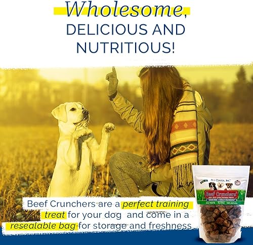 Miniatura 3 de Pet Center, Inc Beef Crunchers - Golosinas de entrenamiento de pulmón 100% de carne de res para perros, calidad premium, 100% naturales, de un solo