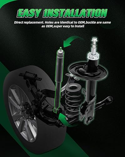 Miniatura 5 de SCITOO 2 amortiguadores traseros para Lexus ES300h, 2013-2018 para Lexus ES300h, 2013-2018 para Lexus ES350, 2016-2018 para Toyota Avalon 3350002
