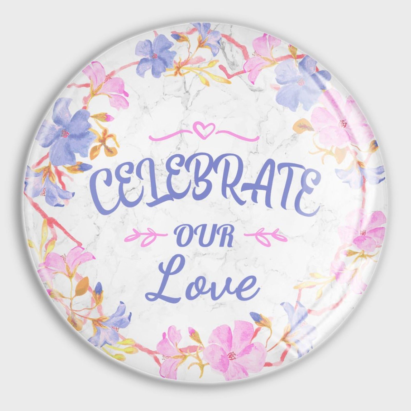Imanes de vidrio con escritura cristiana celebra nuestro amor pack de 4 unidades