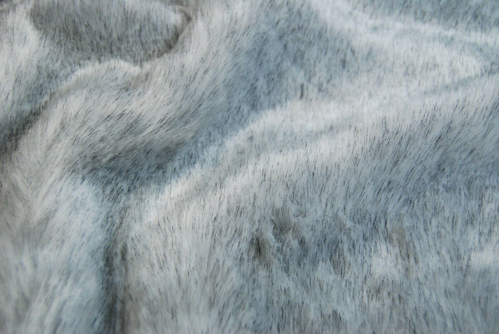 celloexpress Ash Grey Wolf Plush Fur - 25mm Pile Teddy Bear & Soft Toy Making Faux Animal Fabric (3m - 300cm x 150cm) — image 1