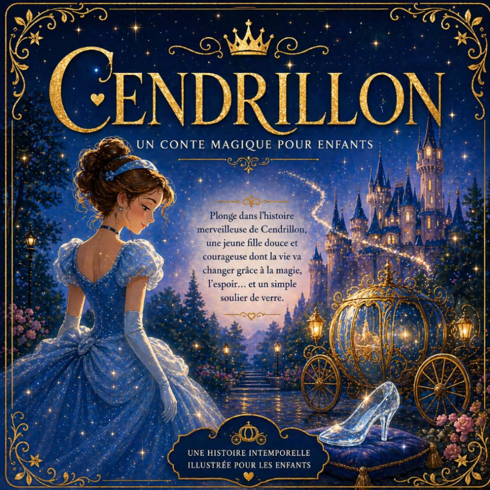 Cendrillon: Un conte magique illustré pour enfants