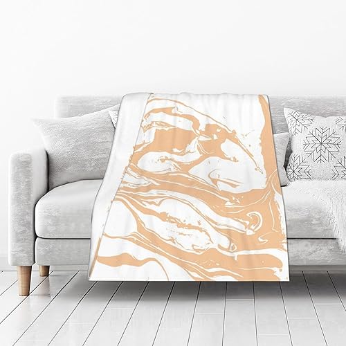 Miniatura 2 de Manta de mármol para mujer, suave manta de forro polar de verano, lavable, manta ligera de viaje para sofá, cama, sillón durante todas las