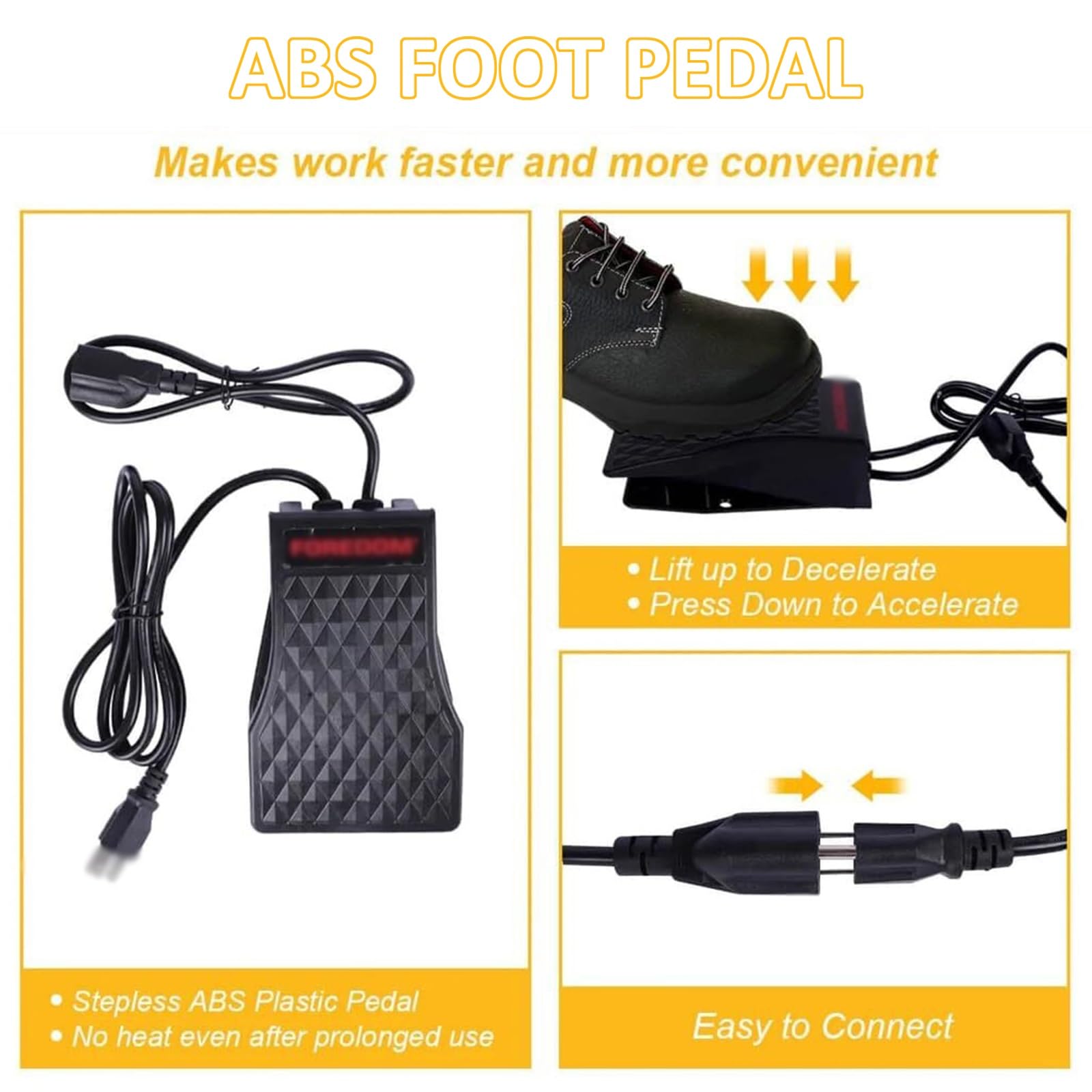 Amoladora de eje flexible, herramienta giratoria colgante de 26000 RPM con control de velocidad de pedal para grabar, pulir, taladrar y lijar