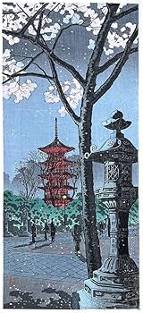 ◎高橋松亭（弘明）「佃の夜網」希少作 大正13年～昭和2年の木