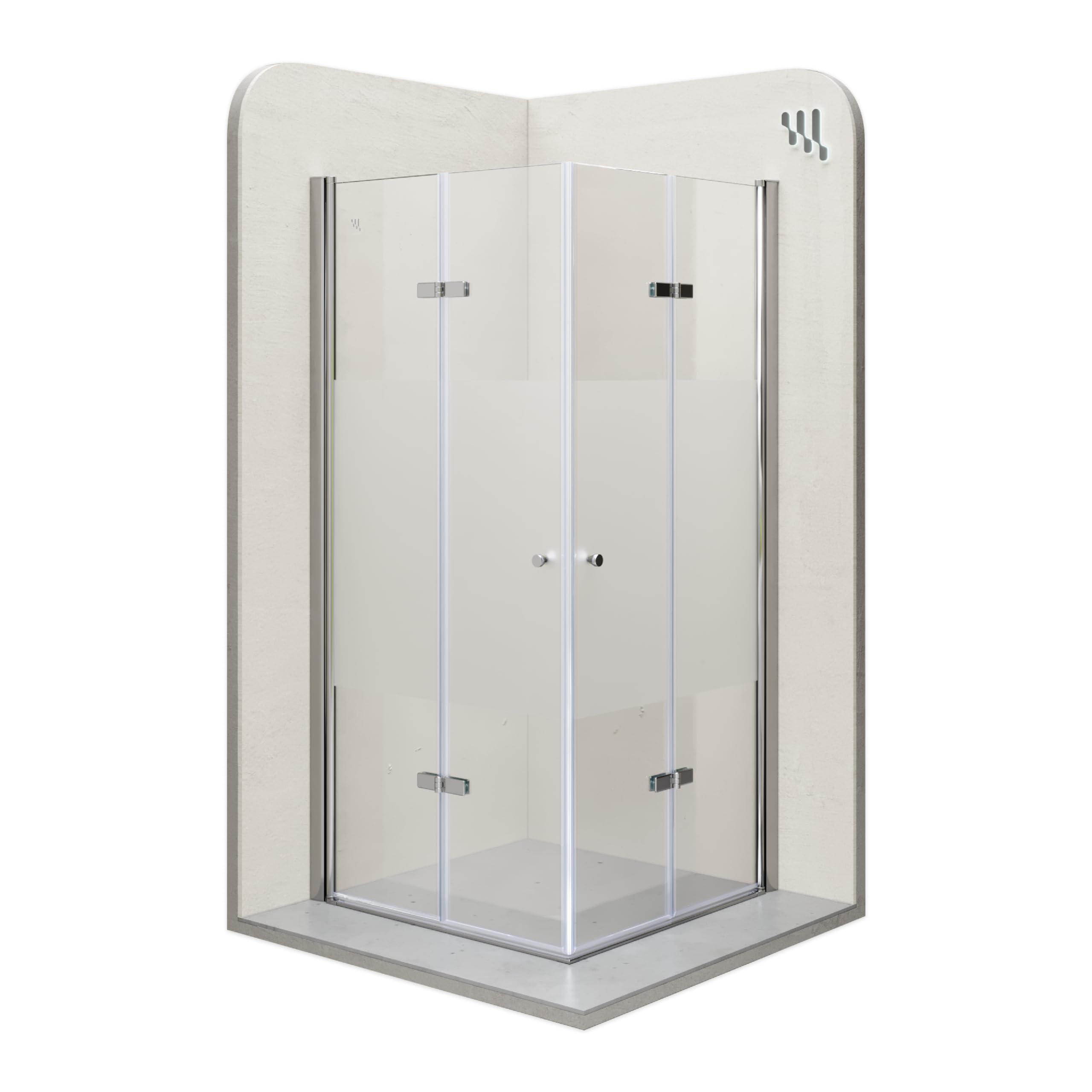 i-flair Duschkabine EMMA mit Falttüren 90x90 cm – Produktbeschreibung