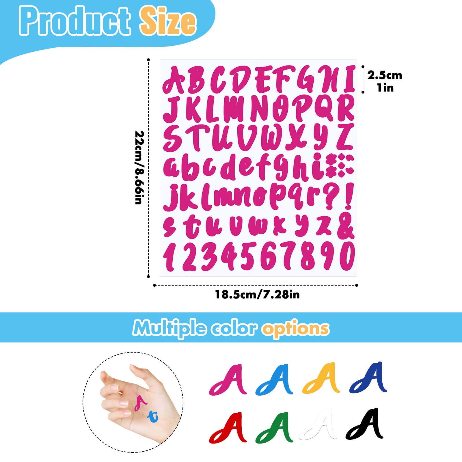 144 Stück Vinyl-Buchstaben Aufkleber – Selbstklebend, 7,6 Cm Groß, Für Pinnwände, Klassenzimmer, Dekoration
