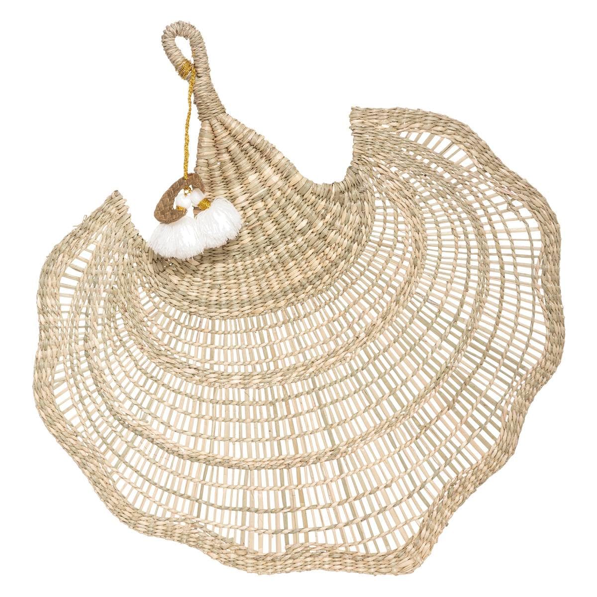 Eventail Wonder roseau Atmosphera 58x54cm decoration murale haut de gamme