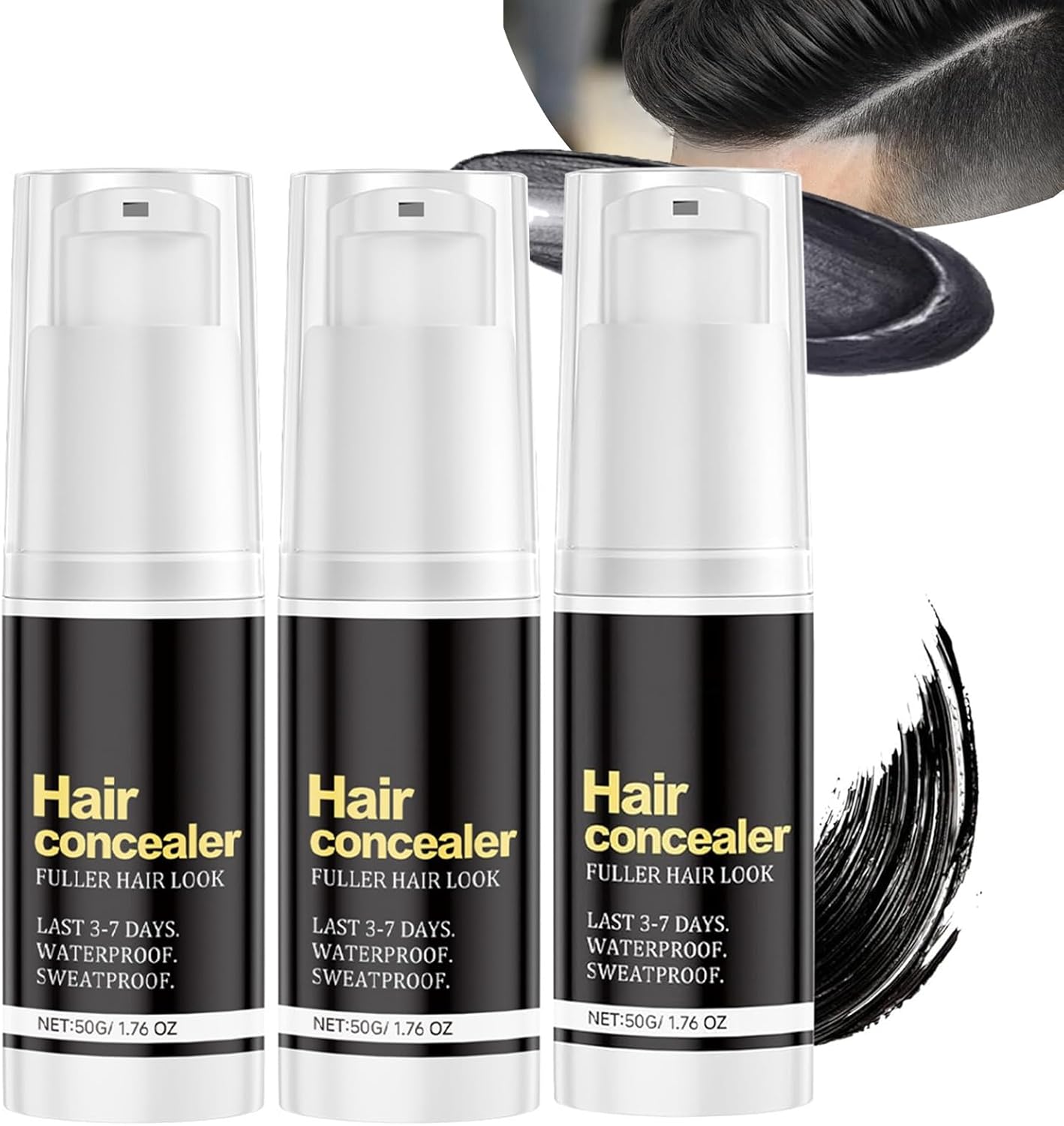 Hairfillup Haar Concealer For Mannen, Verbeter Haarlijn Poeder Waterproof Haar Fill Up, Tijdelijke Grijze Concealer Spray Zweetbestendige Haar Concealer Wortel Cover Up(3PACK) Hairfillup Haar Concealer For Mannen, Verbeter Haarlijn Poeder Waterproof Haar Fill Up, Tijdelijke Grijze Concealer Spray Zweetbestendige Haar Concealer Wortel Cover Up(3PACK)