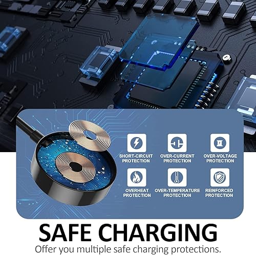 Miniatura 3 de INGIDO Compatible con el cable de carga de Google Pixel Watch, cable de carga rápida de Pixel Watch portátil cable de carga inalámbrico magnético