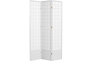 7 ft Tall Window Pane Shoji Screen Room Divider