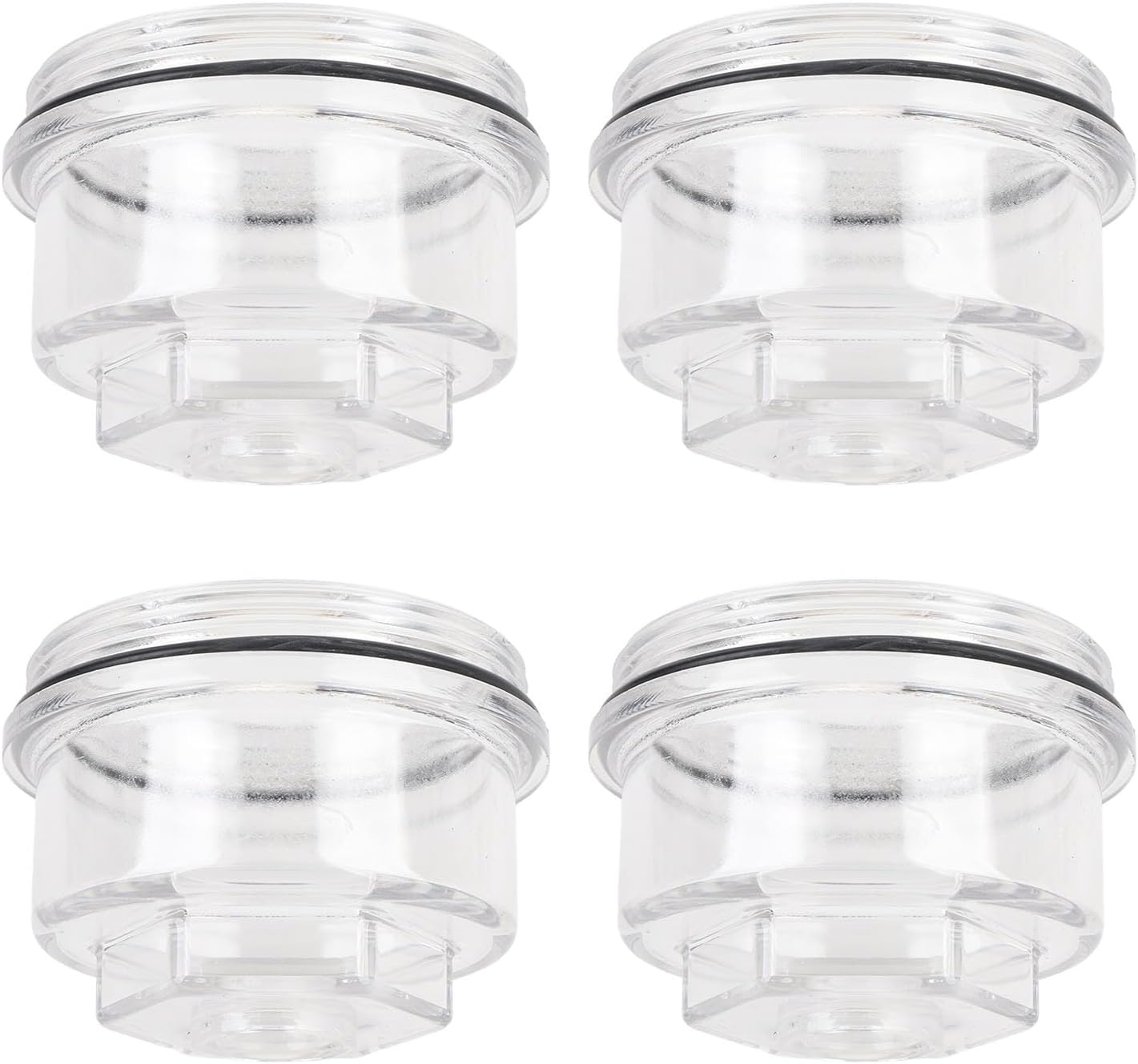 4 Set Trailer Hub Oil Cap, 3-3/4 Inch Oil Bath Dust Caps 12011-1 for 9K-16K Rockwell Axles 1996 with 3.75""-8 Threads,Kodiak Disc Brakes