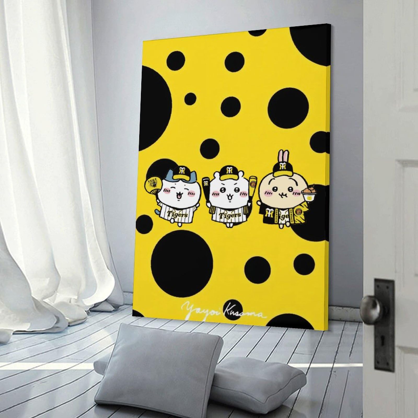 Amazon.co.jp: ちいかわ[阪神タイガース] キャンバス 絵画 絵 現代装飾