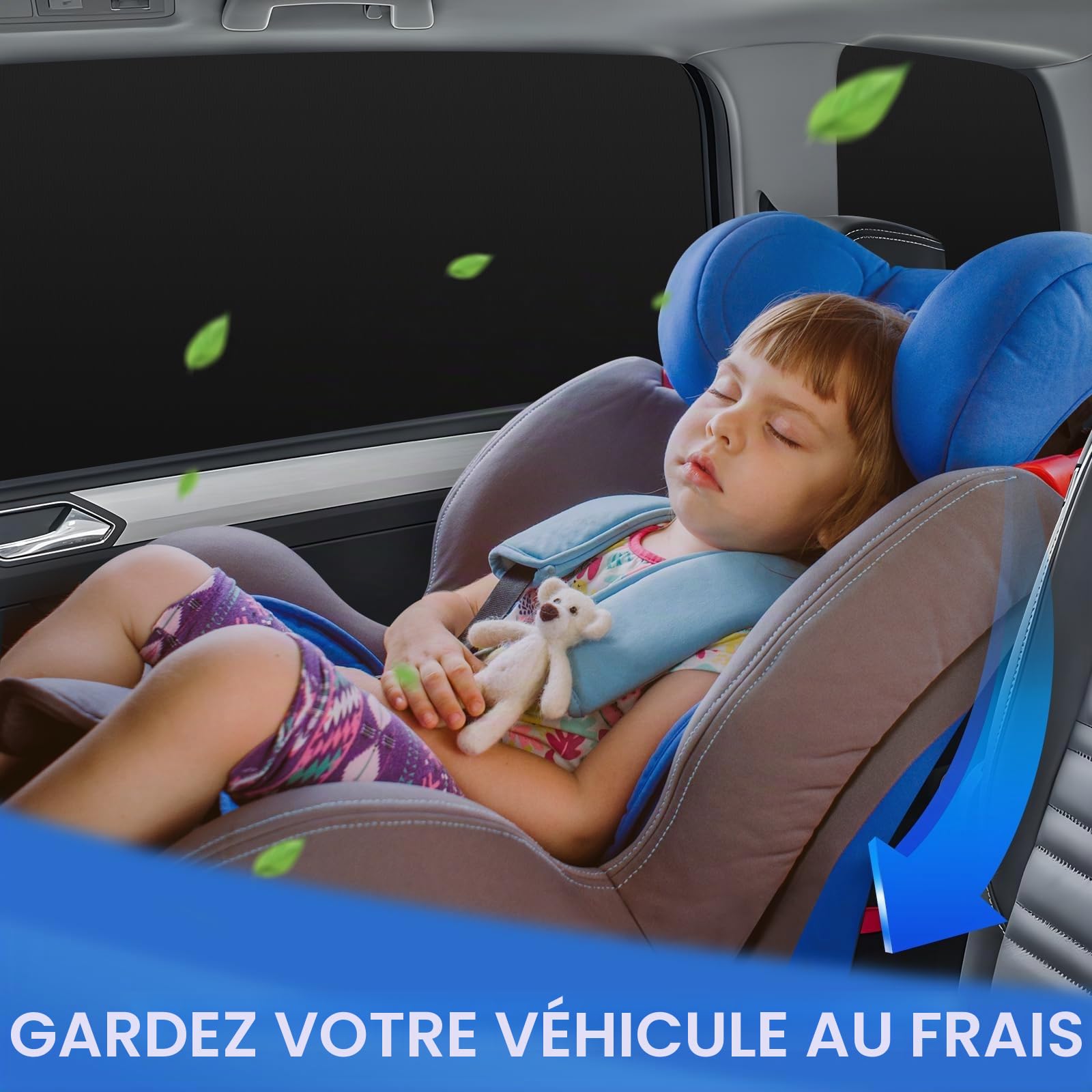ZATOOTO Pare Soleil Voiture pour VW Touran 2016-2024, Pare-Vue Voiture | Occultation Vitre Voiture, Kit Complet Isolation Thermique, Pare-Brise Avant, Vitres Latérales et Arrière, Montage Facile