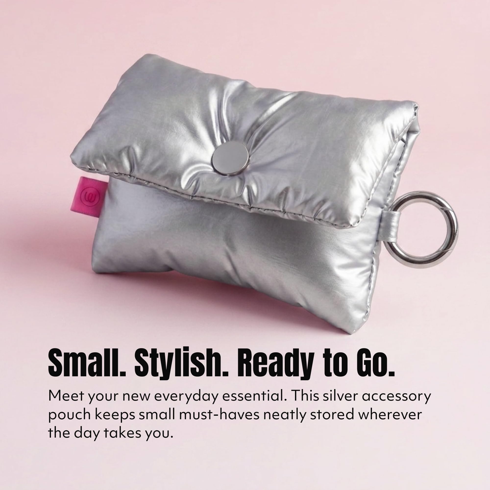 Womanizer Snap stimulateur clitoridien de poche + pochette argentée